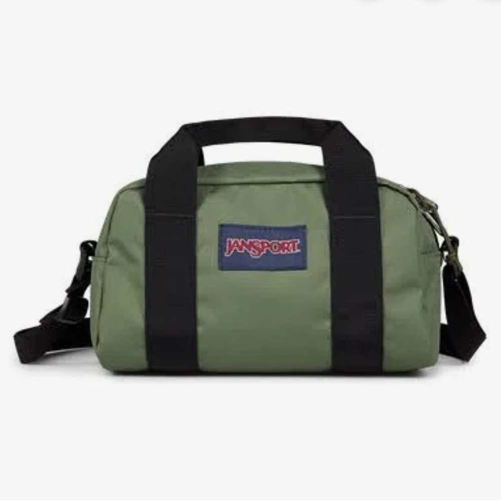JanSport Weekender Mini Duffel, Adjustable Strap, Zip Closure, Cargo Green - Picture 4 of 8